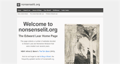Desktop Screenshot of nonsenselit.org