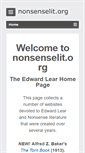 Mobile Screenshot of nonsenselit.org