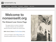 Tablet Screenshot of nonsenselit.org
